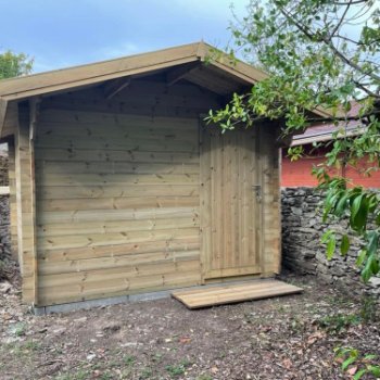 Abri de jardin en bois 2 pentes